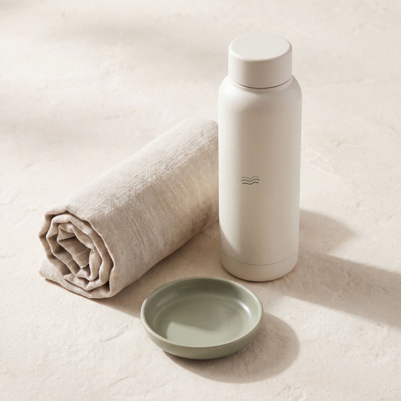 Bottle and towel